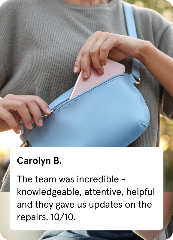 Carolyn B.
The team was incredible - knowledgeable, attentive, helpful and they gave us updates on the repairs. 10/10.