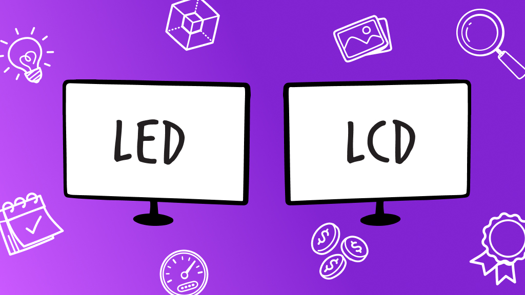 LED vs LCD illustration