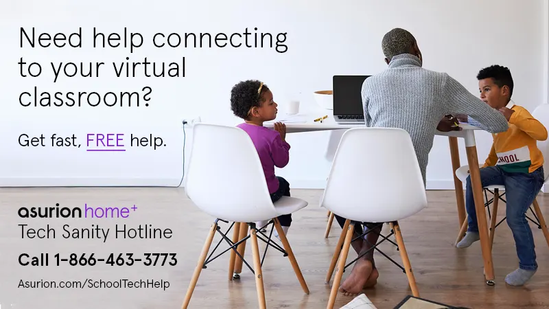 Tech Sanity Hotline Text on Graphic blog