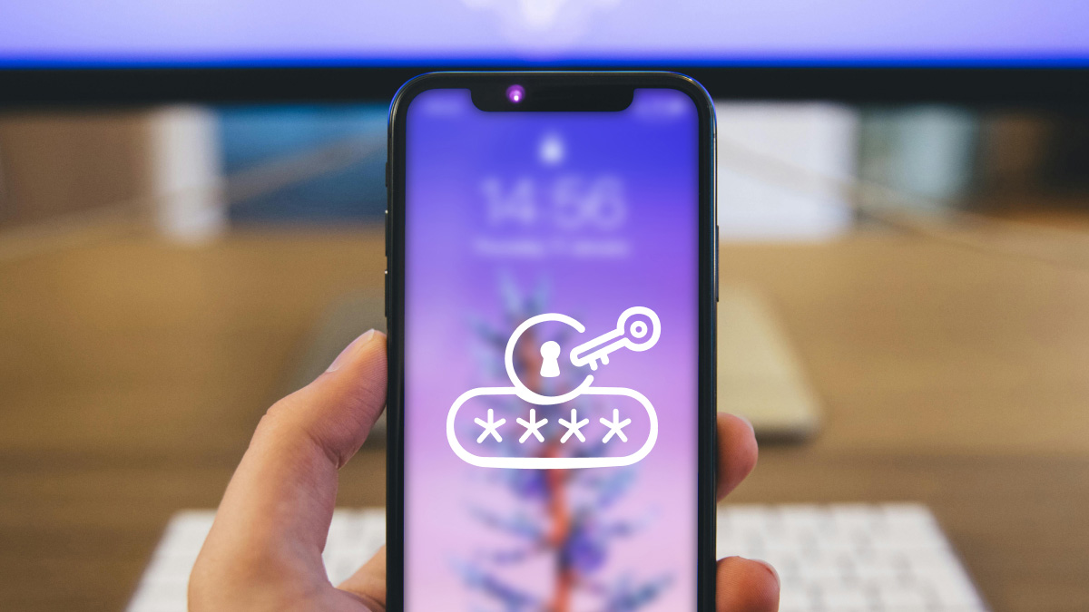 Person turning off passcode on iPhone