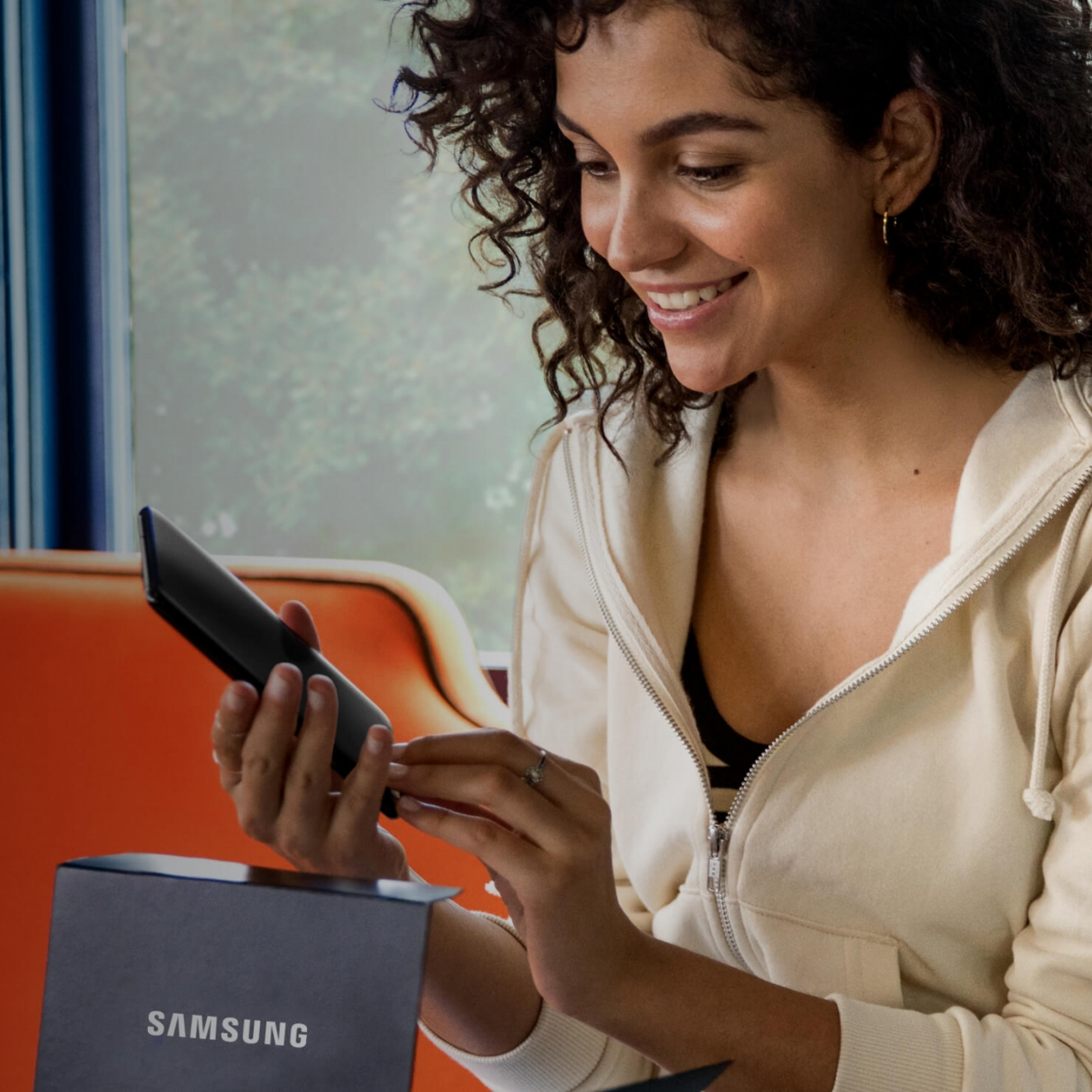 Woman with phone