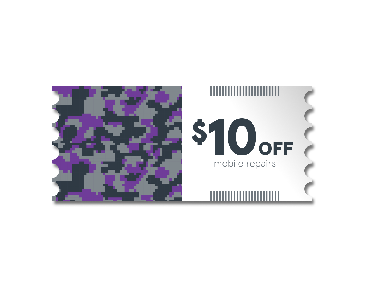 $10 off mobile repairs and accessories for military