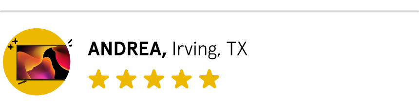 Andrea, Irving, Texas, 5 stars