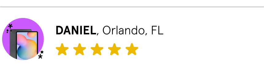 Daniel, Orlando, Florida, 5 stars