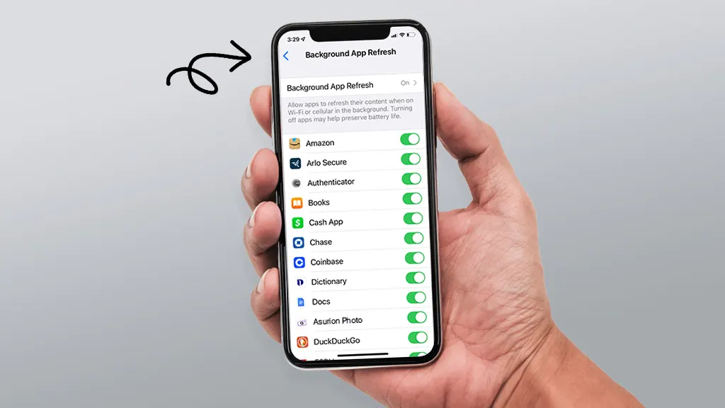 How to turn off Background App Refresh iPhone Android