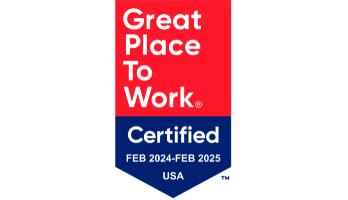 Great Place To Work. Certified Feb 2024 - Feb 2025 USA