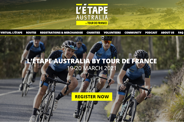 Letape Homepage Screenshot