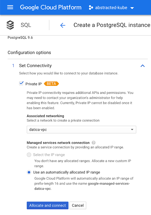 Private IP decisions
