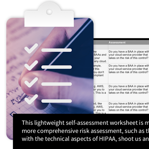 Datica Guide: HIPAA / HITRUST Self Assessment Guide