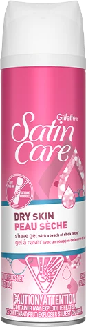 Gillette Venus Satin Care Dry Skin Shave Gel.