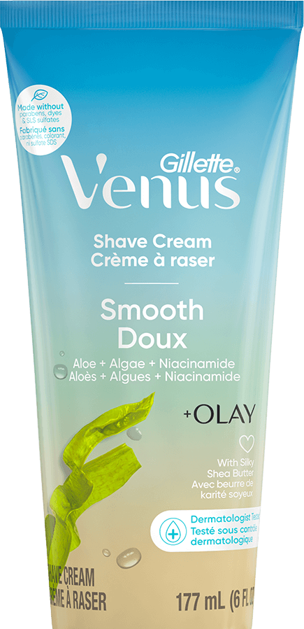 Venus Smooth plus Olay Shave Cream front view