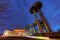 Queens Theatre, night