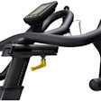 c530_1.jpeg – The C530 has a stylish rear fly-wheel design with a self powered, zero-friction magnetic braking system and a whisper quiet poly-v belt for smooth reliable operation. The oversized LCD display shows multiple data metrics and features a built in LED light that changes color based on RPM rate.
Permanent Magnetic Braking System
32 levels of resistance
1:5 gear ratio giving it increased inertia for a more natural riding experience
5-colored LED light on the console changes color based on Watts produced, giving user and instructor visual feedback on workout intensity.
Dual sided SPD pedals
Bluetooth 4.0 connectivity – Nordic Gym