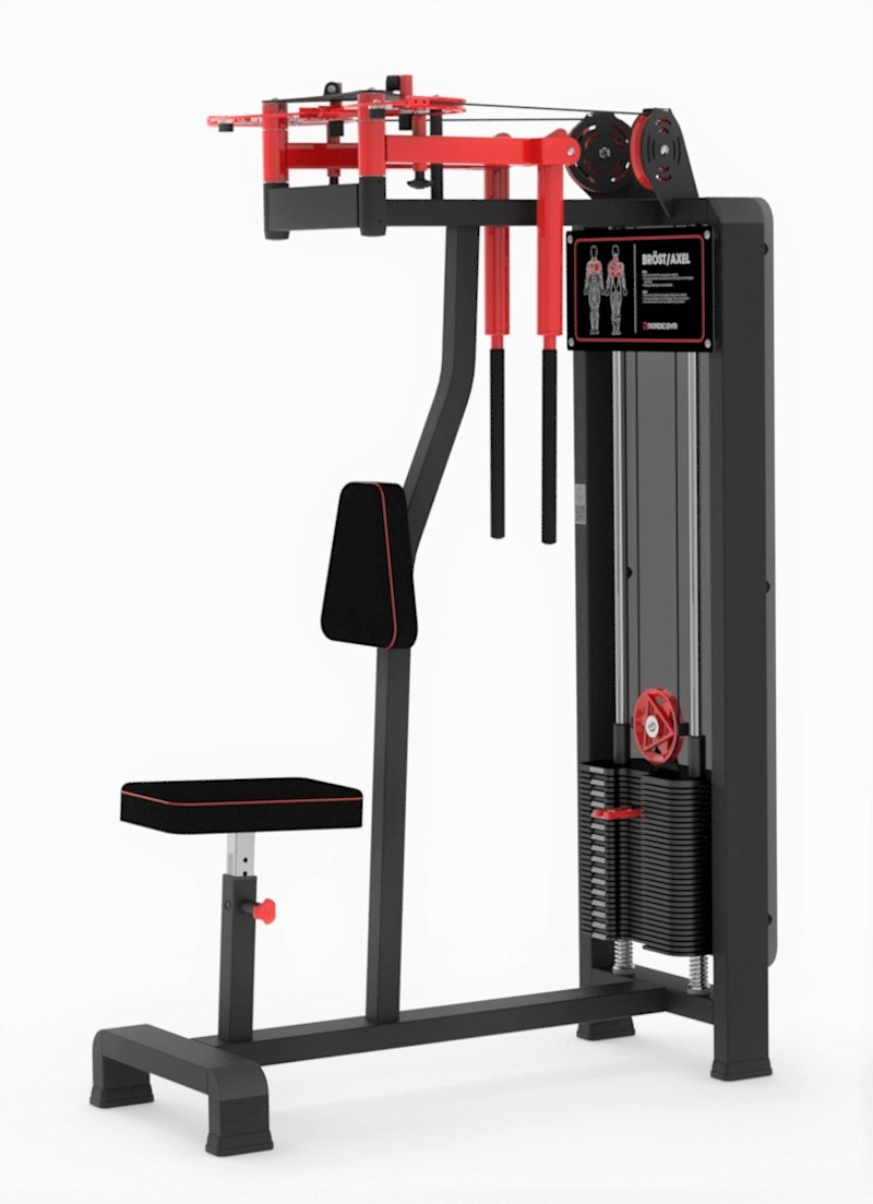 139FLR axlar – ADDICTED by Nordic Gym.
Ett nytt tillskott till Nordic Gyms fantastiskt breda sortiment!
Med denna maskin får du två övningar i ett paket, både baksida axlar och med en snabb omställning så har du en perfekt pec dec, bröstmaskin.
– Nordic Gym