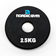 nordic_gym_int._vikt_25_kg.jpg – Helgummerad viktskiva för skivstångsträning. – Nordic Gym
