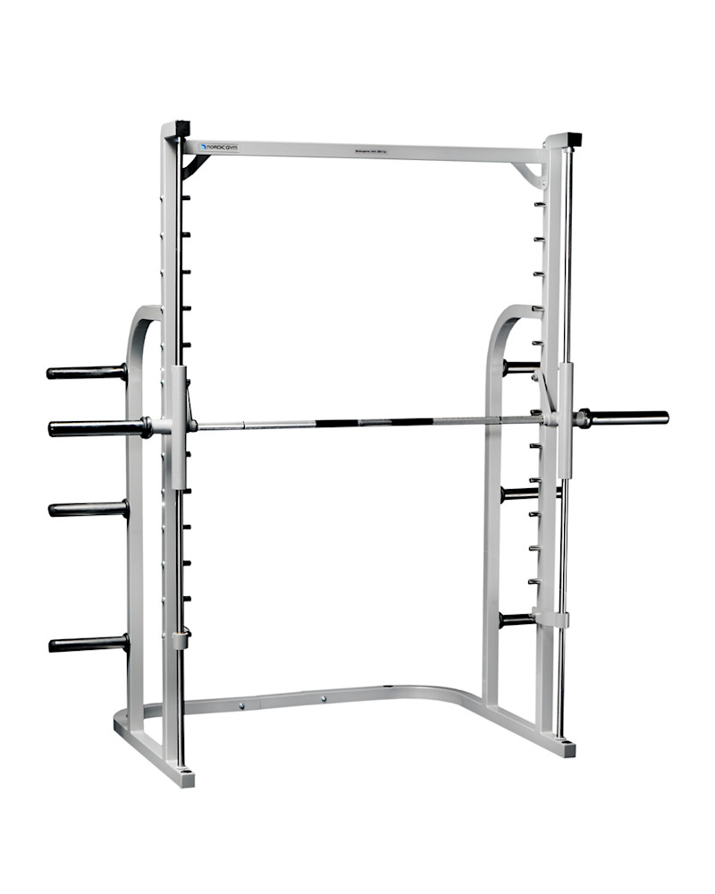 212d-0.jpg – Grundbelastning 30 kg
Maxbelastning 450 kg
Säkerhetsstoppar
Belastas med internationella viktskivor
– Nordic Gym