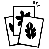 Three greetings cards with different designs