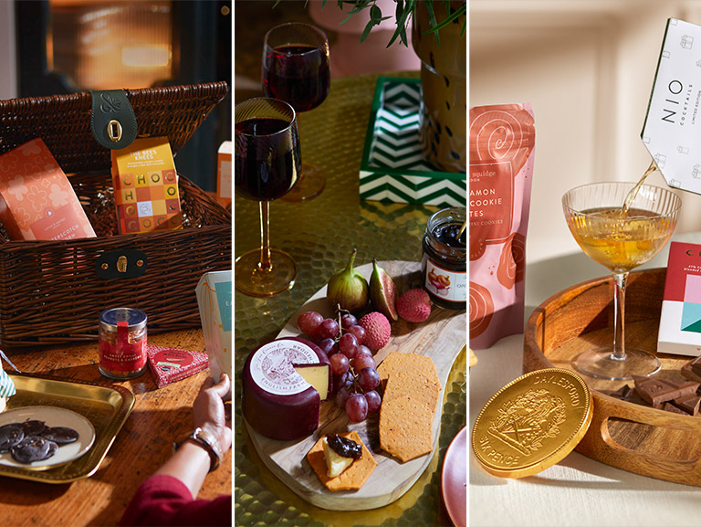 New for 2024, we’ve filled our collection of thoughtful gift hampers with decadent nibbles and drinks, hand-picked from our favourite independent brands and small makers.