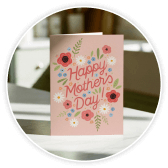 A bloom & wild box being pushed through a letterbox