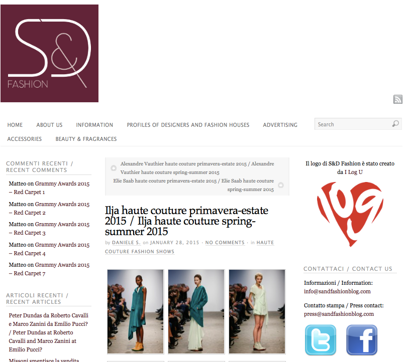 S and Fashionblog