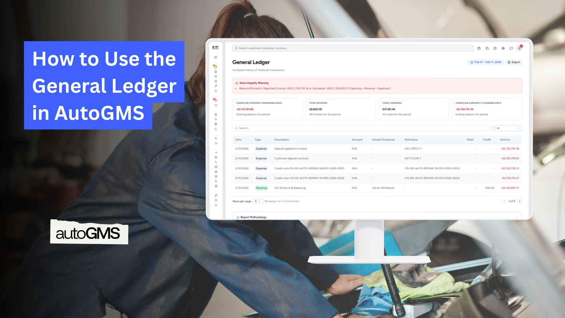 How to Use the General Ledger in AutoGMS