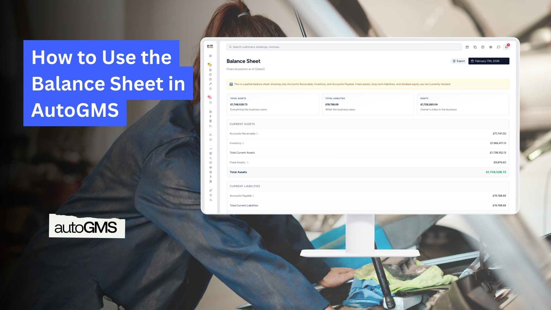 Balance Sheet in AutoGMS