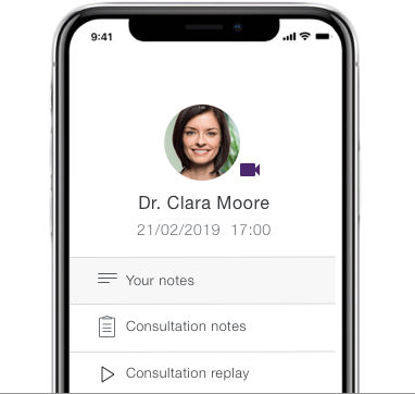 get prescription or referral preview on a mobile device