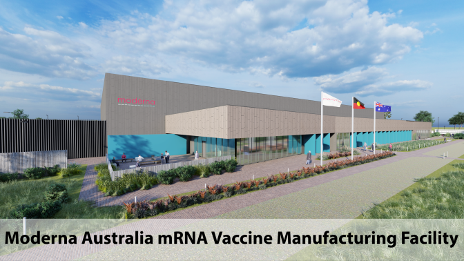 Moderna’s mRNA vaccine manufacturing facility