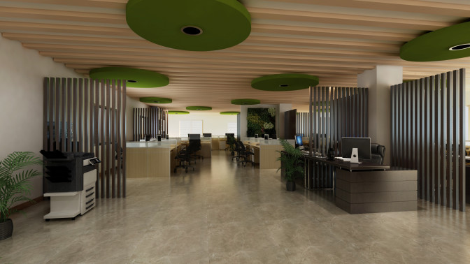 Financial technology company office fit-out, Beijing 