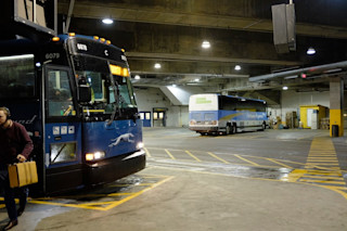 Greyhound at Gare d'autocars de Montréal (busbud staff photo)
