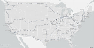 Amtrak routes map