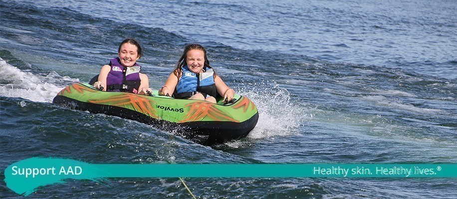Camp Discovery campers on lake