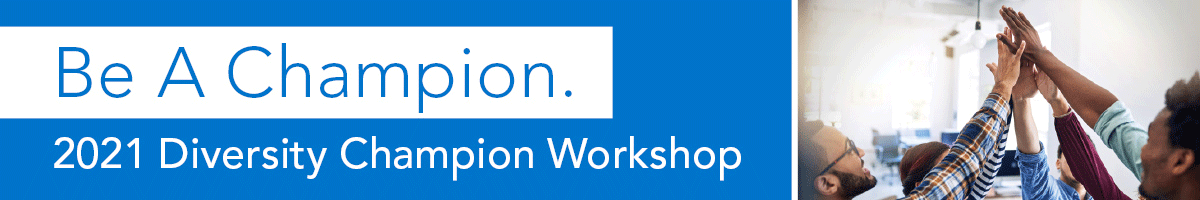 Diversity Champions Workshop banner