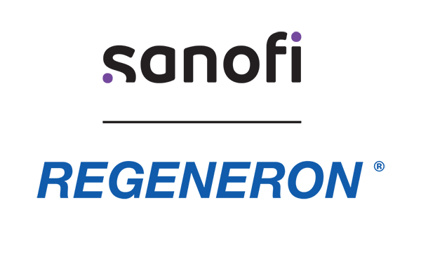 Sanofi and Regeneron vertical logo format