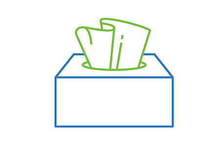 Icon box of tissues