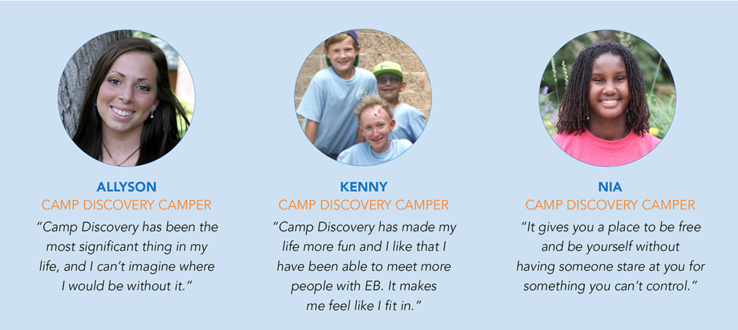 Camp Discovery commissary quotes