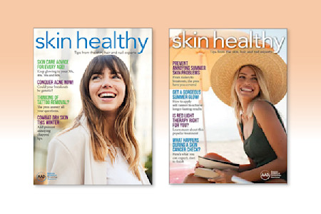 Image of skin healthy magazine covers