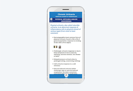 Chronic urticaria app