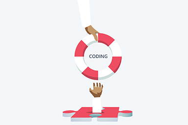 Coding illustration for member home page