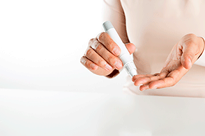 Diabetic pricking finger for blood-sugar level