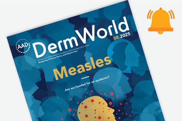 Cover image of DermWorld August 2025