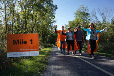 people participating in a hike