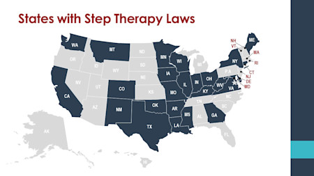 Step therapy legislation map