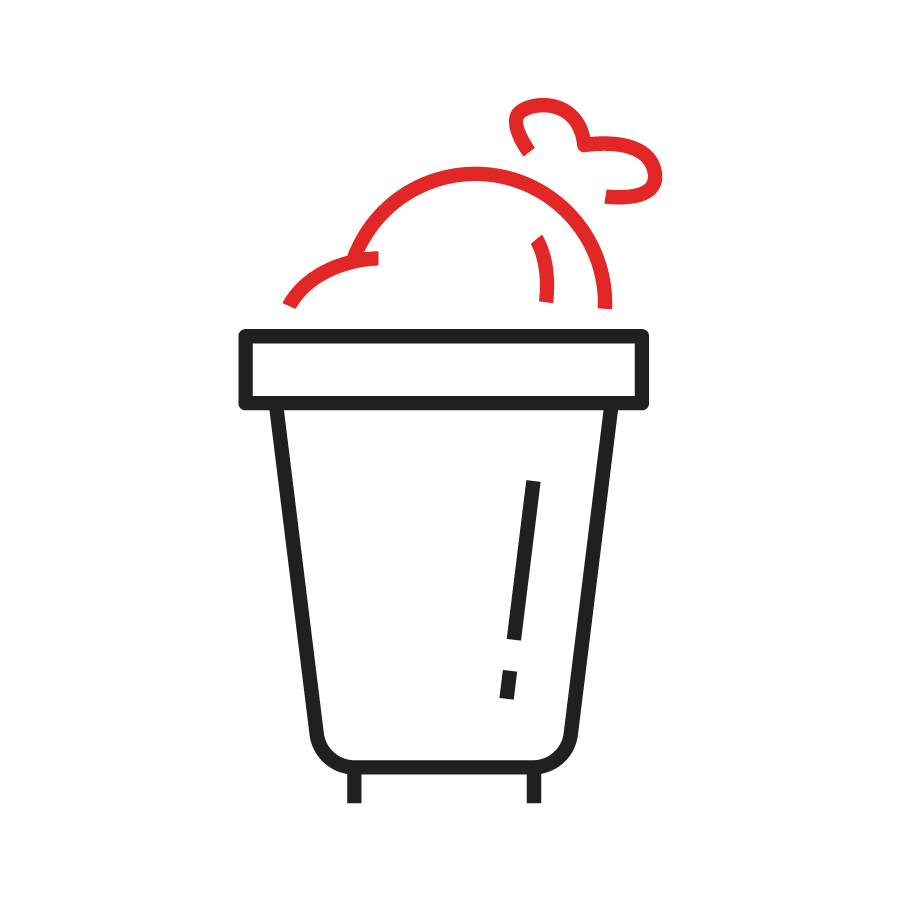 Garbage waste icon
