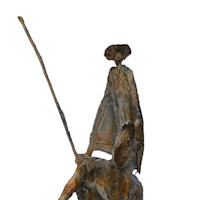 Don Quijote, 2020, Gips, 65x40x20 cm Don Quijote, 2020, Gips, 65x40x20 cm