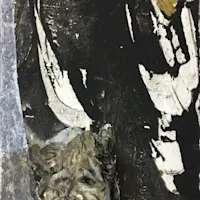 Überarbeitet mit Strukturpaste, 10x20 cm, 2016 Überarbeitet mit Strukturpaste, 10x20 cm, 2016