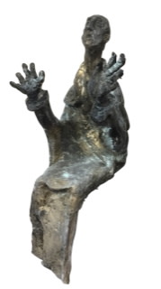 Hoffnung, 2019, 50x20 cm, Gips farblich behandelt Hoffnung, 2019, 50x20 cm, Gips farblich behandelt