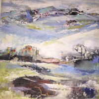 Frühling, 2019, 60x60 cm, Acrylmischtechnik Frühling, 2019, 60x60 cm, Acrylmischtechnik