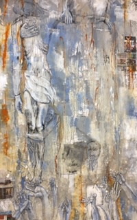 Im-Paradies, 2019, 300x160 cm, Acrylmischtechnik Im-Paradies, 2019, 300x160 cm, Acrylmischtechnik