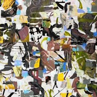 Neue Wege 7, 2019, 50x80 cm, Collage aus alten Bildern auf Karton Neue Wege 7, 2019, 50x80 cm, Collage aus alten Bildern auf Karton